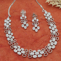 Everlasting Quality Jewels Silver Plated Austrian Stone Necklace Set