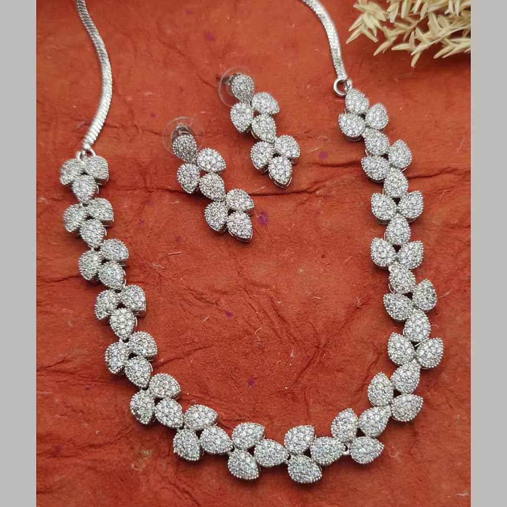Everlasting Quality Jewels Silver Plated Austrian Stone Necklace Set