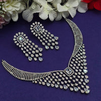 Everlasting Quality Jewels Gold Plated American Diamond Necklace Set