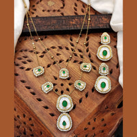 Everlasting Quality Jewels Traditional Pota And Sparkling Austrian Stones Necklace Set