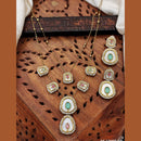 Everlasting Quality Jewels Traditional Pota And Sparkling Austrian Stones Necklace Set