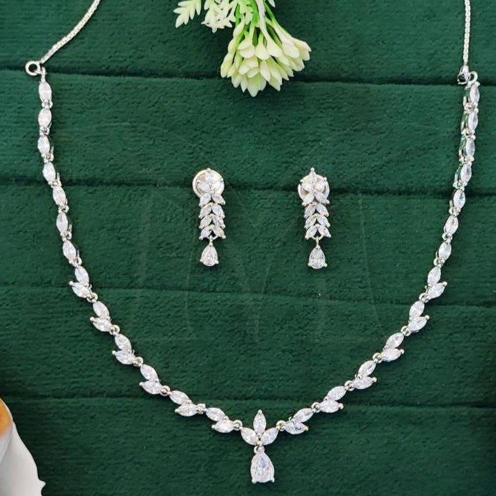 Everlasting Quality Jewels  American Diamond Necklace Set