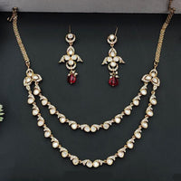 Everlasting Quality Jewels Polki Kundan Necklace Set