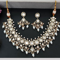 Everlasting Polki Kundan Necklace Set Handcrafted Royal Jewelry for Women