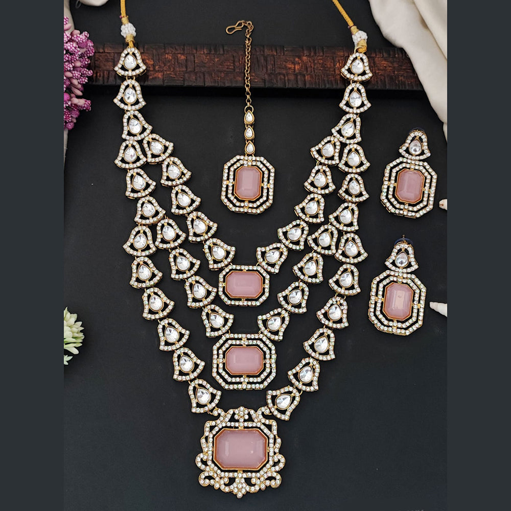Everlasting Quality Jewels Elegant Gold Plated Austrian And Crystal Stone Necklace Set
