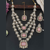 Everlasting Quality Jewels Elegant Gold Plated Austrian And Crystal Stone Necklace Set