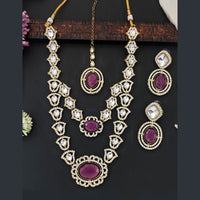 Everlasting Quality Jewels Polki Kundan Multi Layer Necklace Set