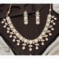 Everlasting Quality Jewels Handcrafted Polki Kundan Necklace Set