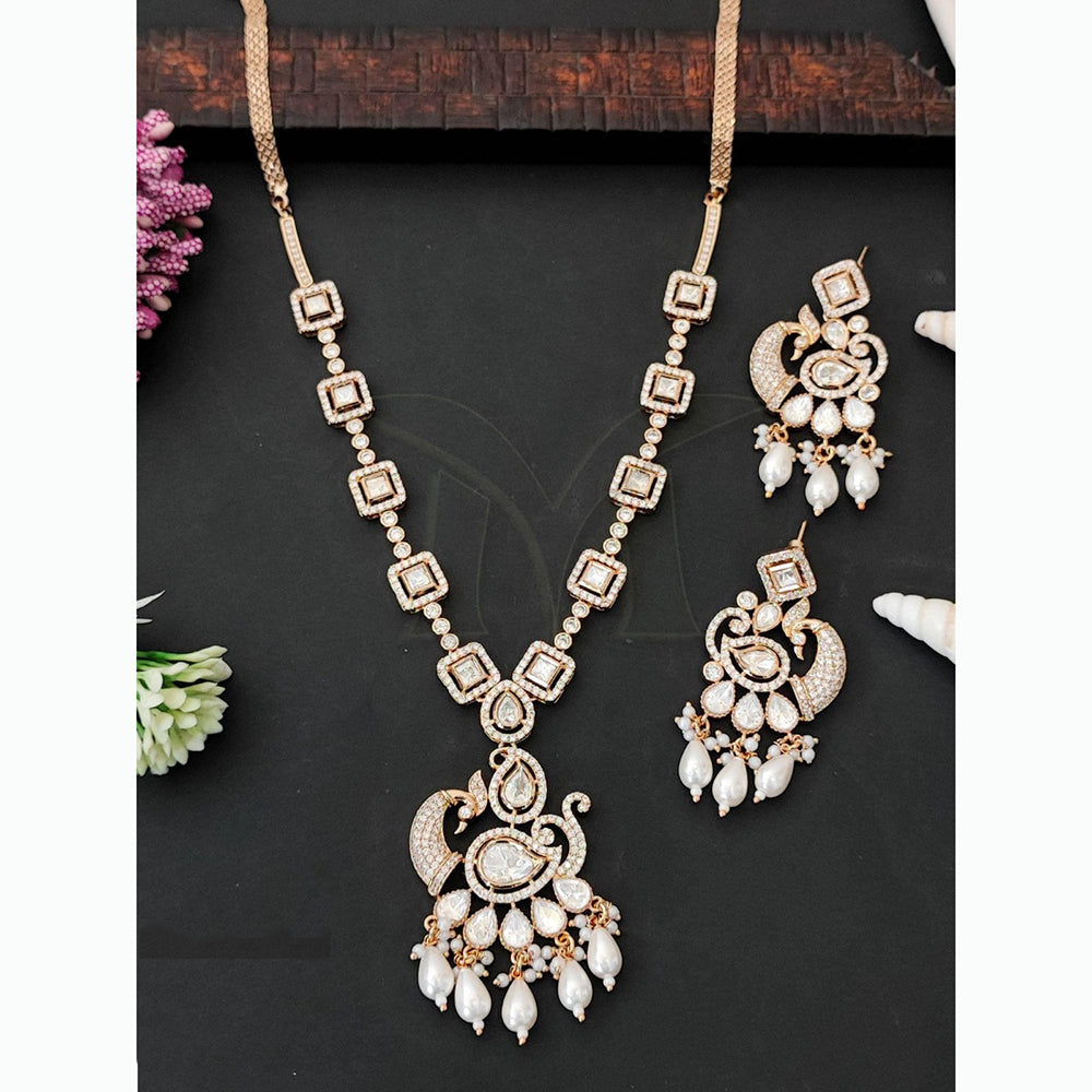 Everlasting Quality Jewels Timeless Polki Kundan And Pearls Long Necklace Set