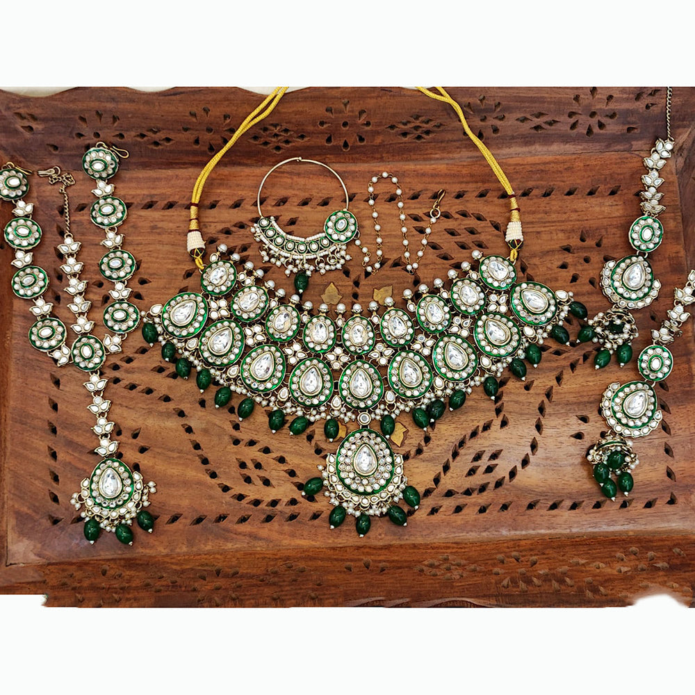 Everlasting Quality Jewels Timeless Polki Kundan And Pearls Necklace Set