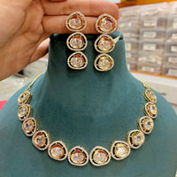 Everlasting Quality Jewels Grand Polki Kundan Statement Necklace Set