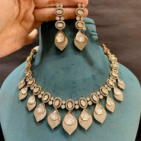 Everlasting Quality Jewels Grand Polki Kundan Statement Necklace Set