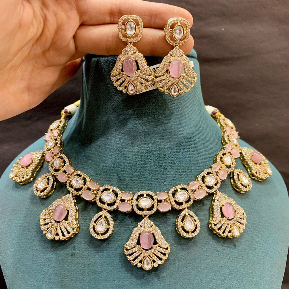 Everlasting Quality Jewels Grand Polki Kundan Statement Necklace Set