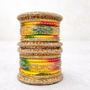 Everlasting Quality Jewels Classic Rajasthani Meenakari Austrian Stone Bangles