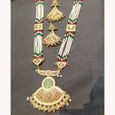Everlasting Quality Jewels Royal Pota Stone And Pearl Necklace Set