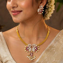 Everlasting Quality Jewels AD Stone Peacock Necklace Set