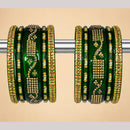 Everlasting Quality Jewels Premium Pearl Jaipuri Laakh Bangles Set