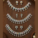 Everlasting Quality Jewels Trendy Pota Stone And Pearl Neckalce Set (Assorted Design) 