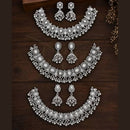 Everlasting Quality Jewels Trendy Pota Stone And Pearl Neckalce Set (Assorted Design) 