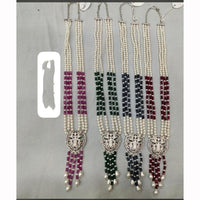 MG Beads Royal Look Austrian Stone And Beaded Long Necklace