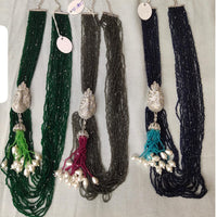 MG Beads Royal Look Austrian Stone And Beaded Long Necklace