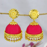 Mahavir Gold Plated Jhumki Earrings