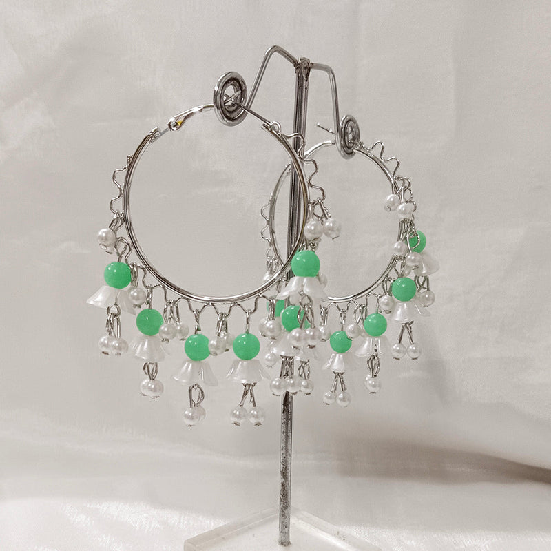 Darshana Jewels Silver Plated Dangler Earrings