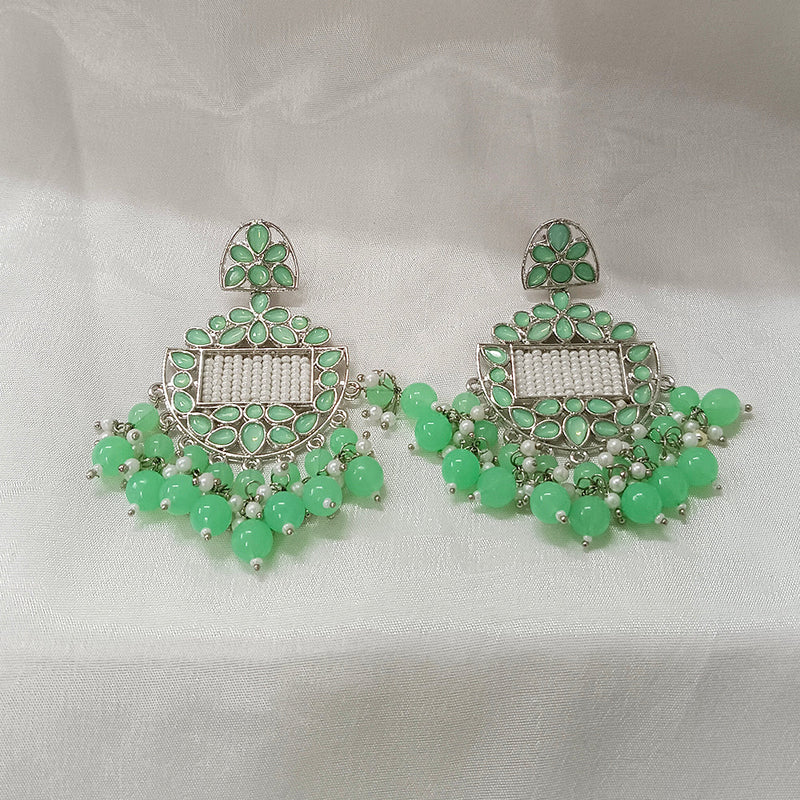 Darshana Jewels Silver Plated Dangler Earrings