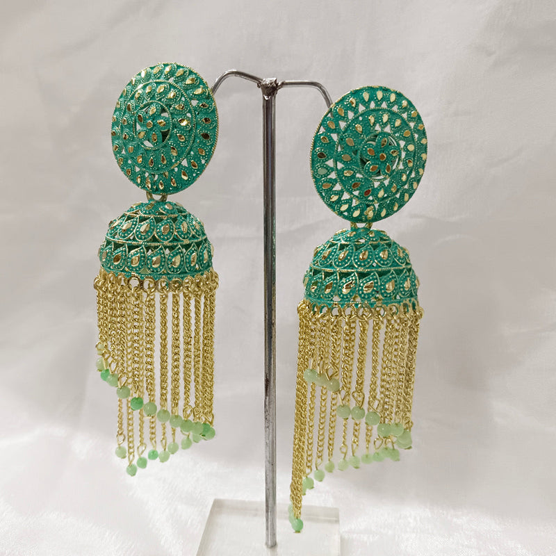 Darshana Jewels Gold Plated Jhumki Earrings