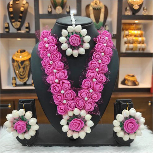 Darshana Jewels Floral Necklace Set