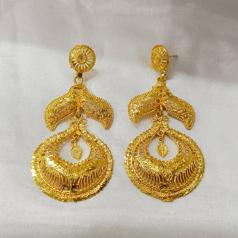 Darshana Jewels Gold Plated Dangler Earrings