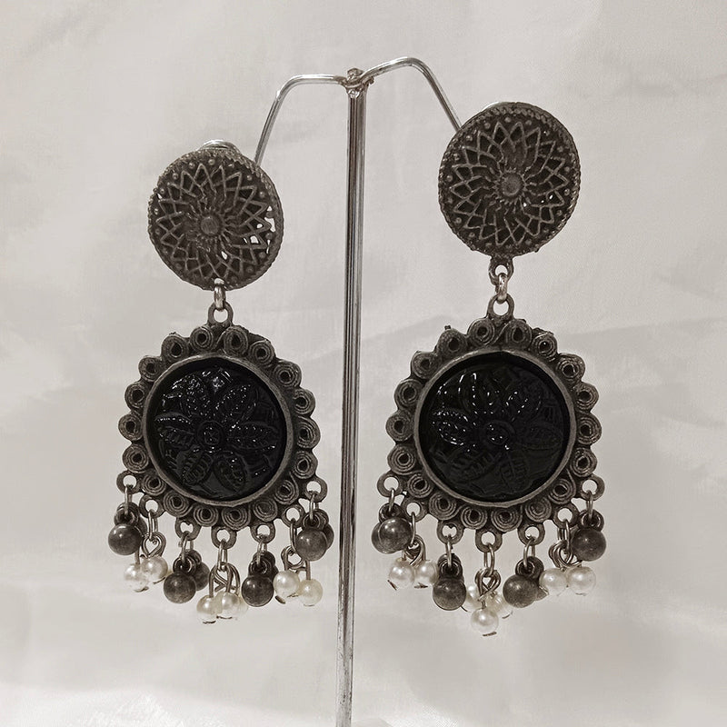 Darshana Jewels Oxidised Plated Dangler Earrings