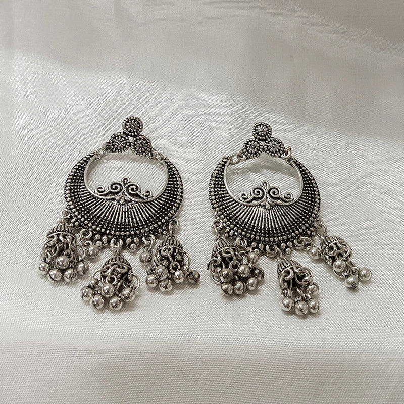 Darshana Jewels Oxidised Plated Dangler Earrings