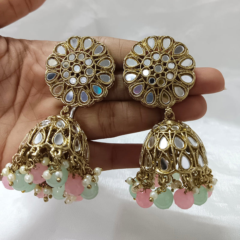 Darshana Jewels Gold Plated Jhumki Earrings