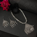 Darshana Jewels Oxidised Plated Long Necklace Set