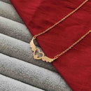 Urthn Heart Wings Chain Pendant - 113114610RG (Pack Of 6)