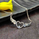 Darshana Jewels Heart Wings Chain Pendant