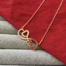 Urthn Infinity Heart Shape Chain Pendant - 113114611RG (Pack Of 6)