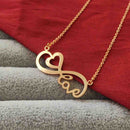 Urthn Infinity Heart Shape Chain Pendant - 113114611RG (Pack Of 6)