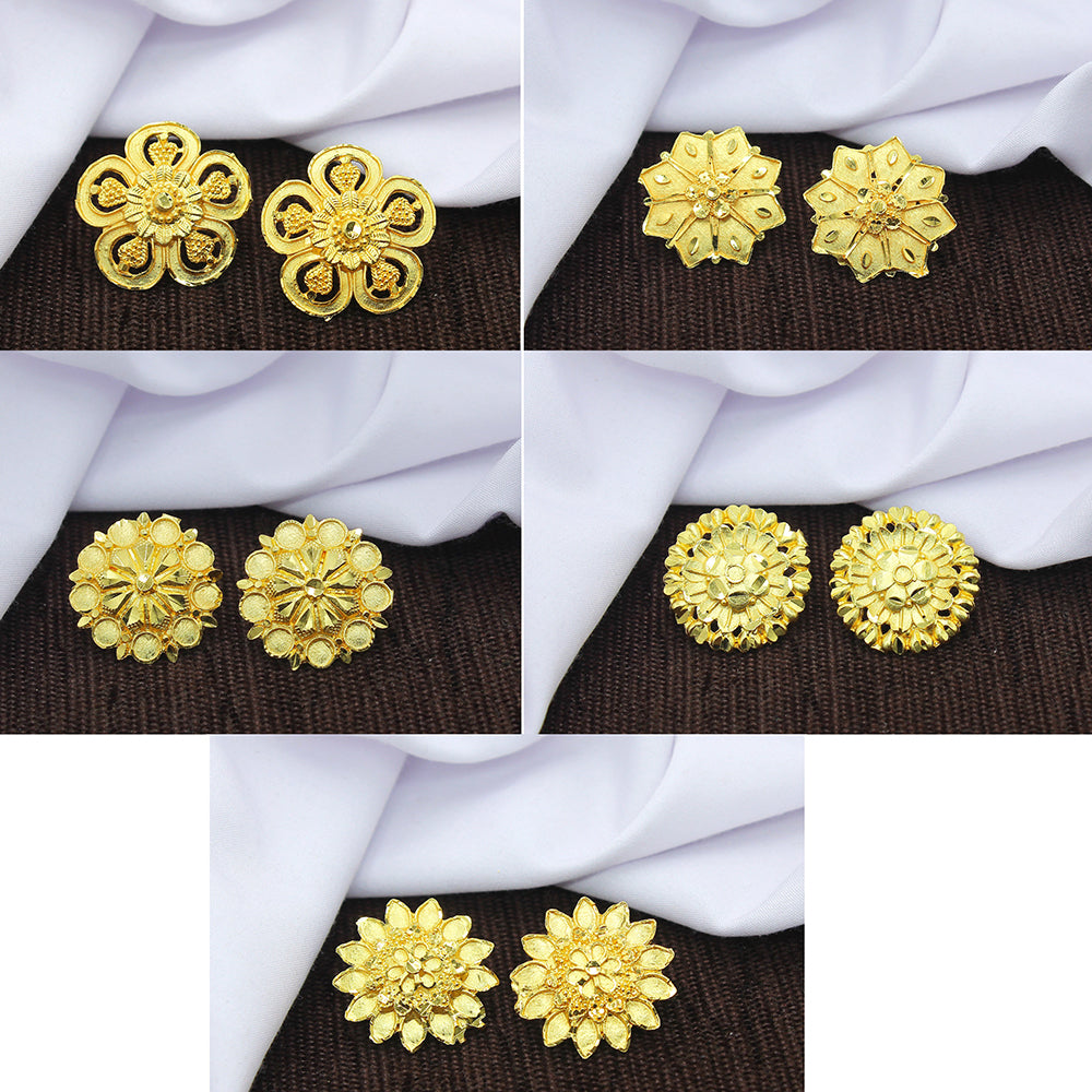 Mahavir Forming Look Stud Earrings Combo