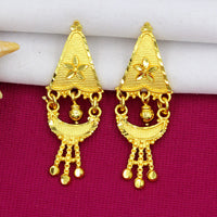 Mahavir Dye Gold Dangler Earrings