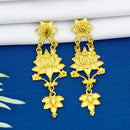 Mahavir Dye Gold Dangler Earrings