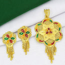 Mahavir Dye Gold Pendant Set