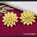 Mahavir Dye Gold Studs Earrings
