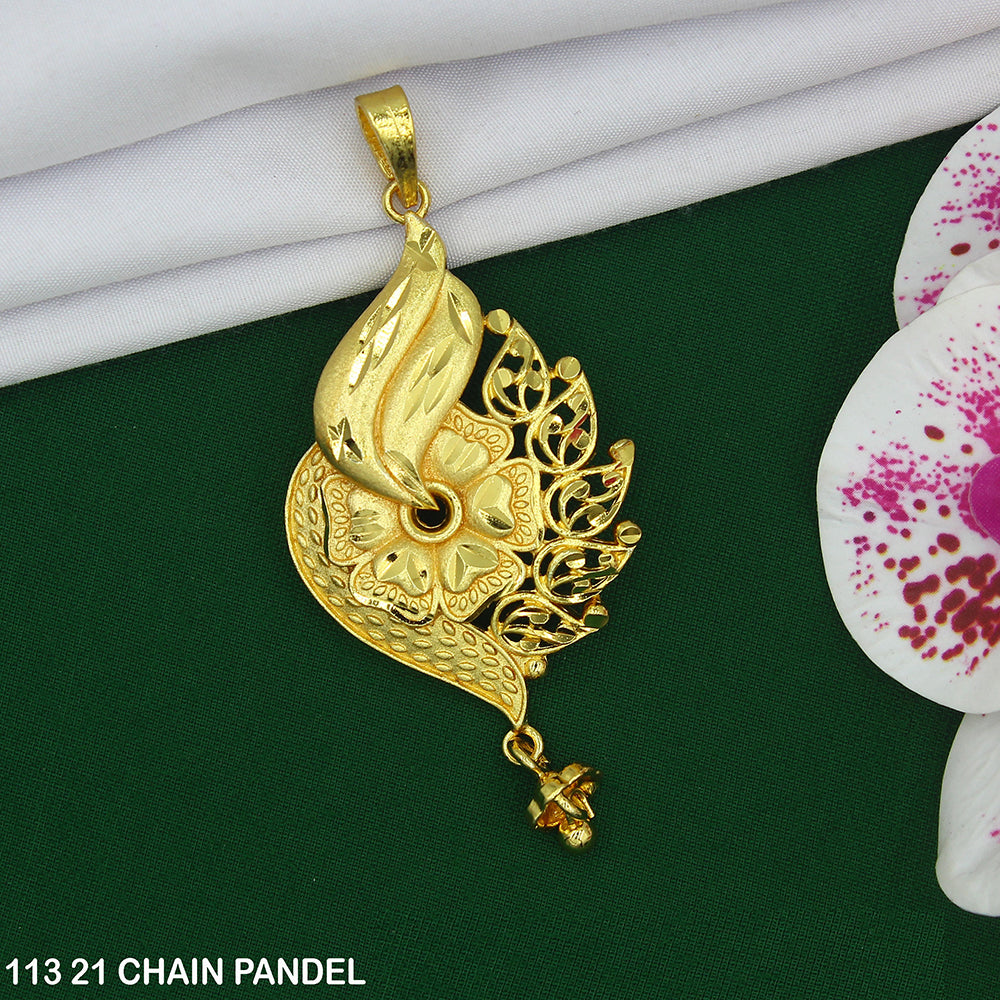 Mahavir Dye Gold Chain Pendant