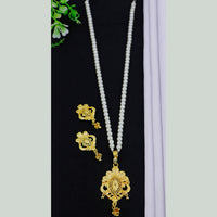 Mahavir Dye Gold Plated Chain Pendent Set