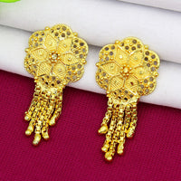 Mahavir Dye Gold Dangler Earrings