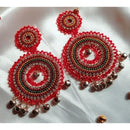 Sanshray Royal Austrian Stone Pearl Hanging Ghungroo Earrings