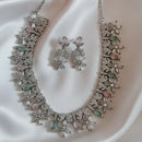 Sanshray Sparkling American Daimond Statement Necklace Set