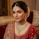 Sanshray Sparkling Crystal Stone Statement Necklace Set